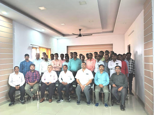 modern international group of college faculty image